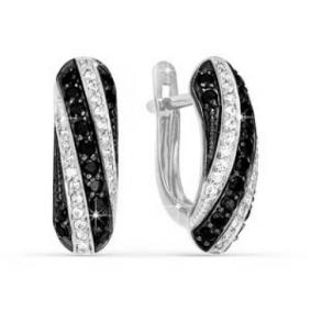 Серьги из белого золота КЮЗ Del'ta Dс120695 Dс120695 фото