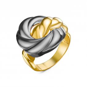 Кольцо из лимонного серебра КЮЗ Del'ta Dс212840пзж Dс212840пзж фото