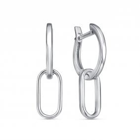 Серебряные серьги-трансформеры КЮЗ Del'ta Dс2202527 Dс2202527 фото