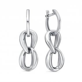 Серебряные серьги-трансформеры КЮЗ Del'ta Dс2204378 Dс2204378 фото