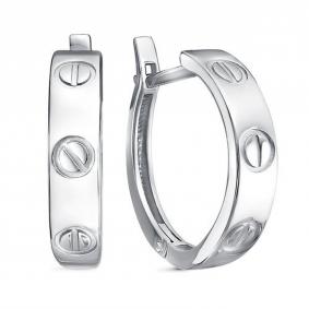 Серебряные серьги КЮЗ Del'ta Dс2204431 Dс2204431 фото