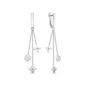 Серебряные серьги КЮЗ Del'ta Dс2204751 Dс2204751 фото