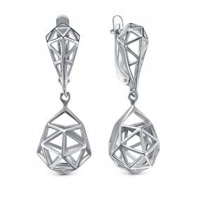 Серебряные серьги КЮЗ Del'ta Dс2207380 Dс2207380 фото