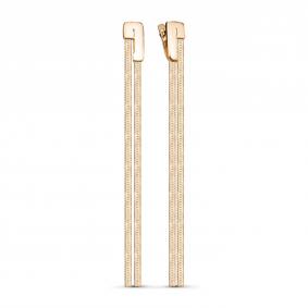 Серьги из золочёного серебра КЮЗ Del'ta Dс221707пз Dс221707пз фото