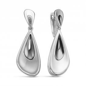 Серебряные серьги КЮЗ Del'ta Dс222444 Dс222444 фото