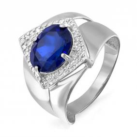 Серебряное кольцо КЮЗ Del'ta Dс312179 с фианитом и кварцем Dс312179 фото