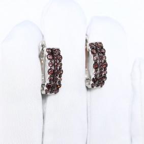 Серебряные серьги ВЕРОНА Ec05793r с цирконием Ec05793r фото