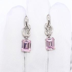 Серебряные серьги ВЕРОНА Eq05014r с кварцем Eq05014r фото