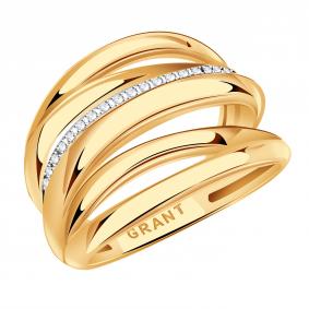 Золотое кольцо Grant GR0101887 с бриллиантом GR0101887 фото