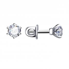 Серьги из белого золота Grant GR5701698 с бриллиантом GR5701698 фото