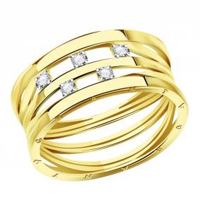 Кольцо из лимонного золота Grant GR9301267 с бриллиантом GR9301267 фото