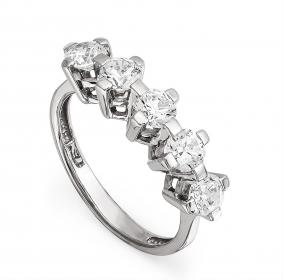 Серебряное кольцо KABAROVSKY K1-013-8100 с Swarovski K1-013-8100 фото