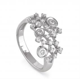 Серебряное кольцо KABAROVSKY K1-019-8100 с Swarovski K1-019-8100 фото