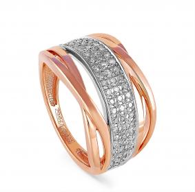 Золотое кольцо KABAROVSKY K1-0199-1000 с бриллиантом K1-0199-1000 фото