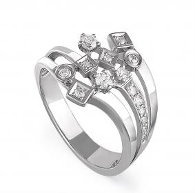 Серебряное кольцо KABAROVSKY K1-022-8100 с Swarovski K1-022-8100 фото