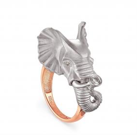 Золотое кольцо KABAROVSKY K1-0297-1000 с бриллиантом K1-0297-1000 фото