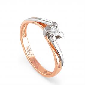 Золотое кольцо KABAROVSKY K1-0305-1000 с бриллиантом K1-0305-1000 фото