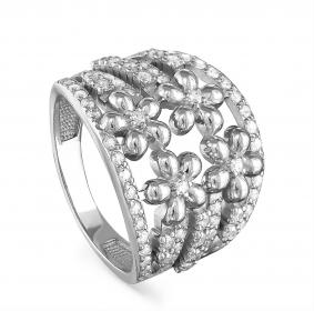 Серебряное кольцо KABAROVSKY K1-036-7900 с фианитом K1-036-7900 фото