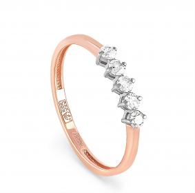 Золотое кольцо KABAROVSKY K1-0388-1000 с бриллиантом K1-0388-1000 фото