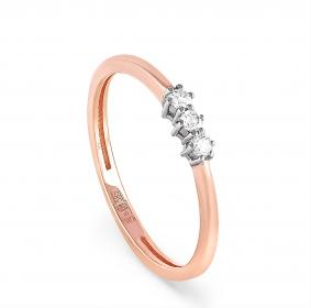 Золотое кольцо KABAROVSKY K1-0389-1000 с бриллиантом K1-0389-1000 фото