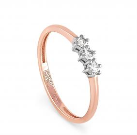 Золотое кольцо KABAROVSKY K1-0390-1000 с бриллиантом K1-0390-1000 фото