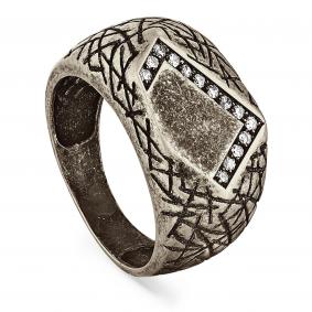 Кольцо из черненого серебра KABAROVSKY K1-044-8183 с Swarovski K1-044-8183 фото