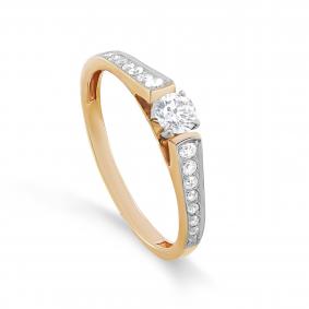 Золотое кольцо KABAROVSKY K1-0609-1000 с бриллиантом K1-0609-1000 фото