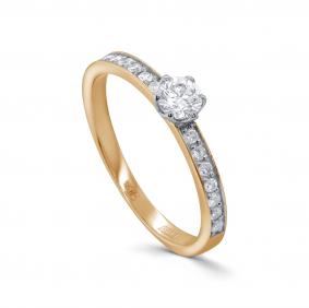 Золотое кольцо KABAROVSKY K1-0615-1000 с бриллиантом K1-0615-1000 фото