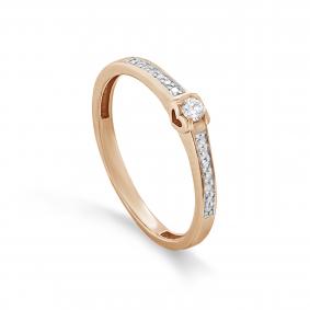 Золотое кольцо KABAROVSKY K1-0617-1000 с бриллиантом K1-0617-1000 фото