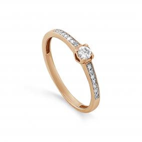 Золотое кольцо KABAROVSKY K1-0618-1000 с бриллиантом K1-0618-1000 фото