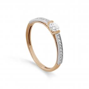 Золотое кольцо KABAROVSKY K1-0622-1000 с бриллиантом K1-0622-1000 фото