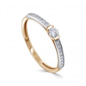 Золотое кольцо KABAROVSKY K1-0623-1000 с бриллиантом K1-0623-1000 фото