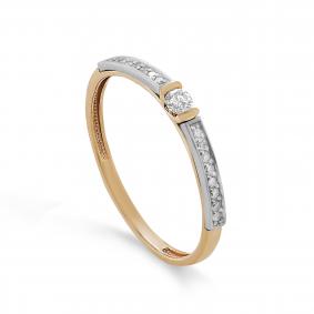 Золотое кольцо KABAROVSKY K1-0624-1000 с бриллиантом K1-0624-1000 фото