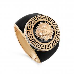 Золотое кольцо KABAROVSKY K1-0639-1002 с бриллиантом и эмалью K1-0639-1002 фото