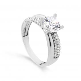 Серебряное кольцо KABAROVSKY K1-066-7900 с фианитом K1-066-7900 фото