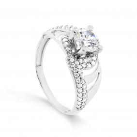 Серебряное кольцо KABAROVSKY K1-067-7900 с фианитом K1-067-7900 фото