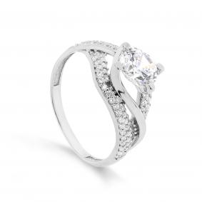 Серебряное кольцо KABAROVSKY K1-068-7900 с фианитом K1-068-7900 фото