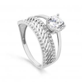 Серебряное кольцо KABAROVSKY K1-081-7900 с фианитом K1-081-7900 фото