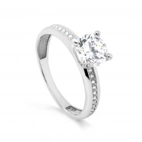 Серебряное кольцо KABAROVSKY K1-090-7900 с фианитом K1-090-7900 фото