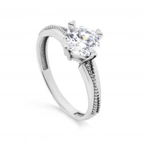 Серебряное кольцо KABAROVSKY K1-096-7900 с фианитом K1-096-7900 фото