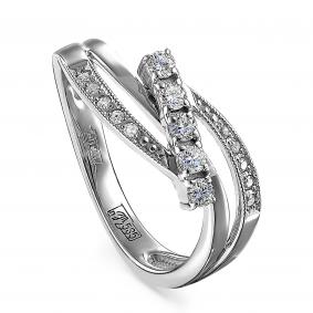 Кольцо из белого золота KABAROVSKY K1-1153-1000 с бриллиантом K1-1153-1000 фото