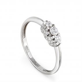 Кольцо из белого золота KABAROVSKY K1-1185-1000 с бриллиантом K1-1185-1000 фото