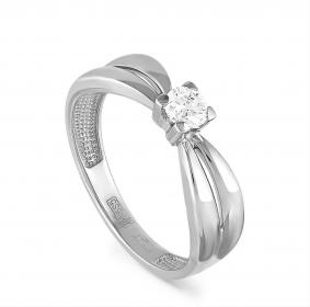 Кольцо из белого золота KABAROVSKY K1-1273-1000 с бриллиантом K1-1273-1000 фото