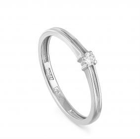 Кольцо из белого золота KABAROVSKY K1-1278-1000 с бриллиантом K1-1278-1000 фото
