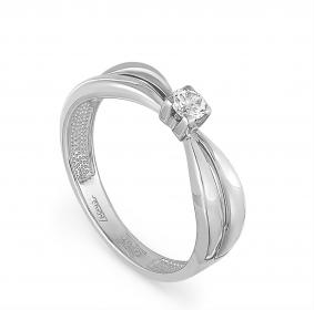 Кольцо из белого золота KABAROVSKY K1-1309-1000 с бриллиантом K1-1309-1000 фото