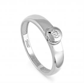 Кольцо из белого золота KABAROVSKY K1-1334-1000 с бриллиантом K1-1334-1000 фото