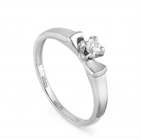 Кольцо из белого золота KABAROVSKY K1-1336-1000 с бриллиантом K1-1336-1000 фото