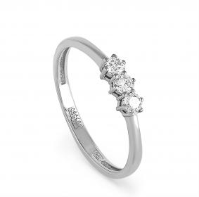 Кольцо из белого золота KABAROVSKY K1-1391-1000 с бриллиантом K1-1391-1000 фото