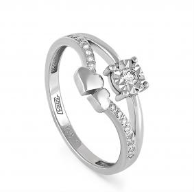 Кольцо из белого золота KABAROVSKY K1-1403-1000 с бриллиантом K1-1403-1000 фото