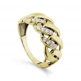 Кольцо из золочёного серебра KABAROVSKY K1-142-7931 с фианитом K1-142-7931 фото